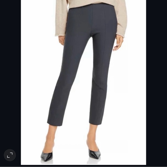 Vince Pants - Vince Stitch Front Seamed Pants Womens Medium Navy Ankle Cropped